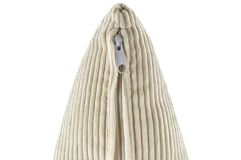 3-sitssoffa Beliani Viskan Beige, Manchestertyg Beige - Huonekalut - Sohva - 3:n istuttava sohva