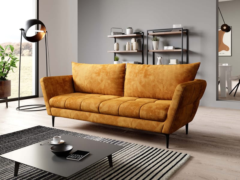 Ancienne 3-istuttava sohva - sinapinkeltainen - Huonekalut - Sohva