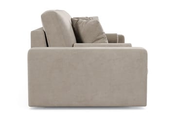 Arken Lyx 3-istuttava syvä samettisohva - Beige - Huonekalut - Sohva - 3:n istuttava sohva