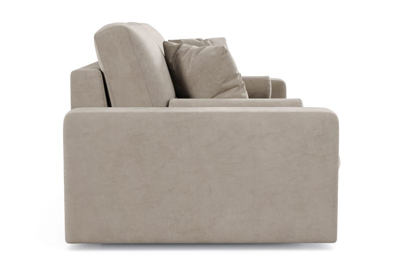 Arken Lyx 3-istuttava syvä samettisohva - Beige - Huonekalut - Sohva - 3:n istuttava sohva