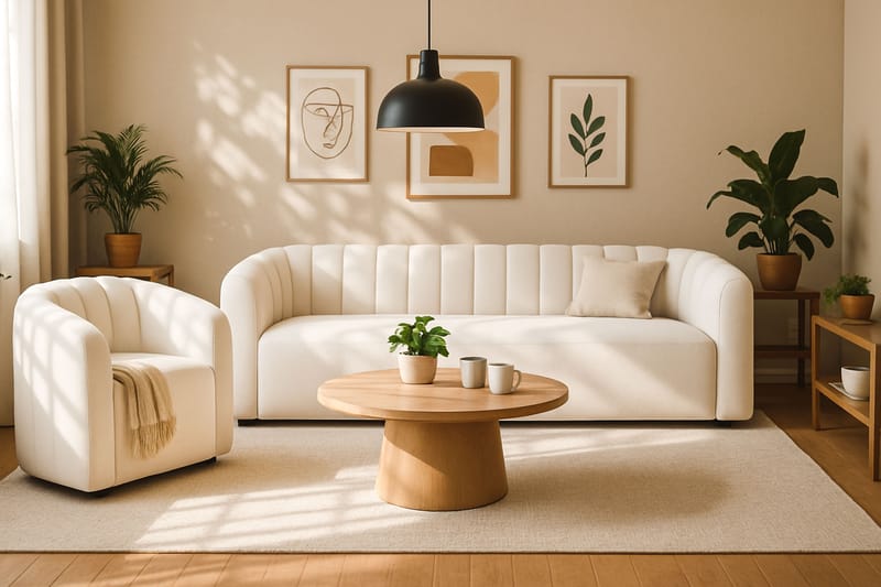 Avadala 3-istuttava Sohva - Beige - Huonekalut - Sohva - 3:n istuttava sohva