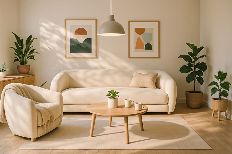 Axelfors 3-istuttava Sohva - Beige - Huonekalut - Sohva - 3:n istuttava sohva