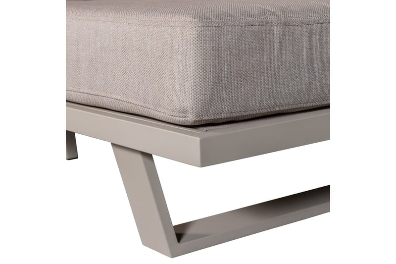 Bear 3-istuttava sohva kangasta metallirungolla - Beige - Huonekalut - Sohva
