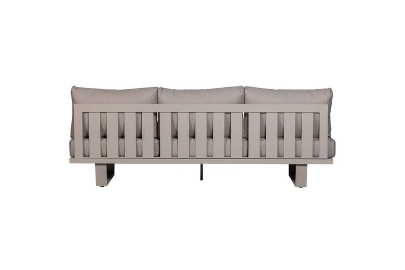 Bear 3-istuttava sohva kangasta metallirungolla - Beige - Huonekalut - Sohva