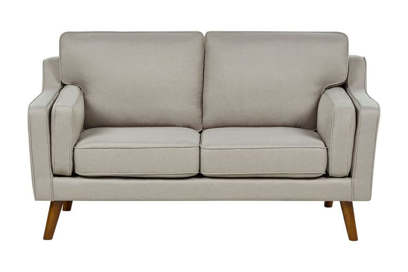 Bertha Sohva 2-istuttava - Beige/Tumma puu - Huonekalut - Sohva - 2:n istuttava sohva