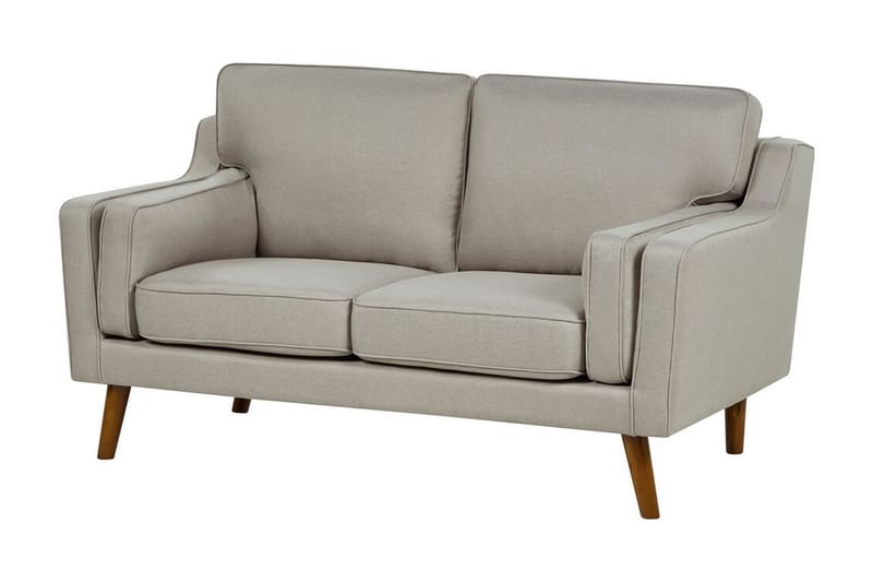 Bertha Sohva 2-istuttava - Beige/Tumma puu - Huonekalut - Sohva - 2:n istuttava sohva