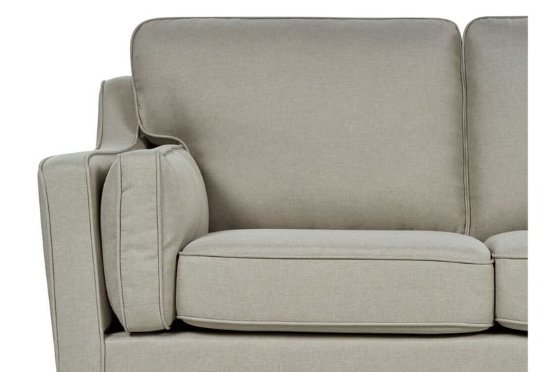 Bertha Sohva 3-istuttava - Beige/Tumma puu - Huonekalut - Sohva - 3:n istuttava sohva