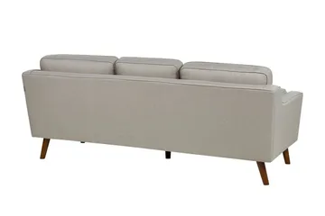 Bertha Sohva 3-istuttava - Beige/Tumma puu - Huonekalut - Sohva - 3:n istuttava sohva