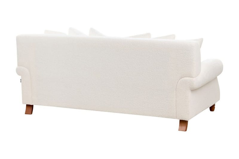 Bijan Sohva 2-istuttava - Valkoinen/Tumma puu - Huonekalut - Sohva - 2:n istuttava sohva