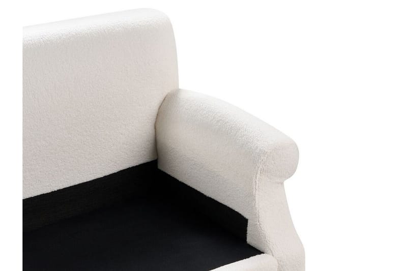 Bijan Sohva 2-istuttava - Valkoinen/Tumma puu - Huonekalut - Sohva - 2:n istuttava sohva