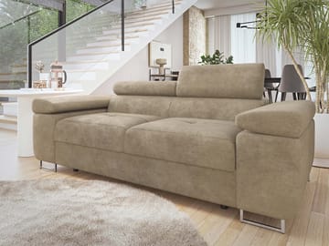 Gabina 2-istuttava sohva - beige - Huonekalut - Sohva - 3:n istuttava sohva