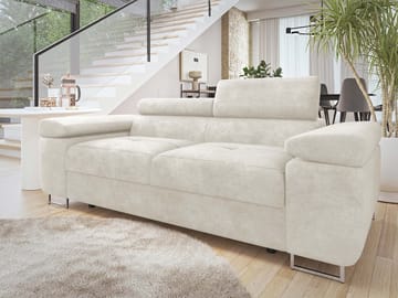 Gabina 2-istuttava sohva - beige - Huonekalut - Sohva - 3:n istuttava sohva