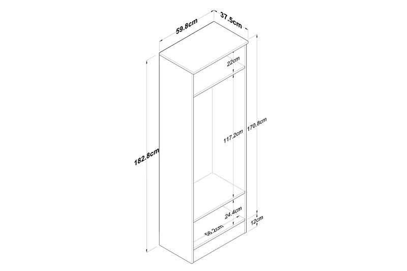 Hooda eteiskalustesetti valkoinen - Hanah Home - Huonekalut - Kalustesetit - Eteisen kalustesetit
