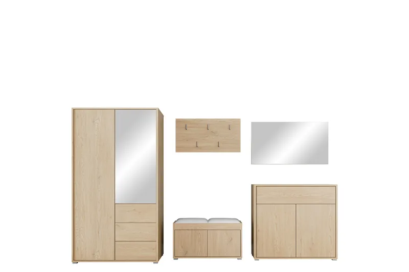 Agawal Eteiskalustesetti, Ruskea