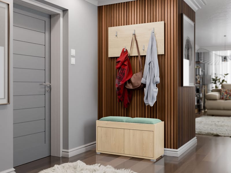 Agawal Hallmöbelset - Ruskea - Huonekalut - Kalustesetit - Eteisen kalustesetit