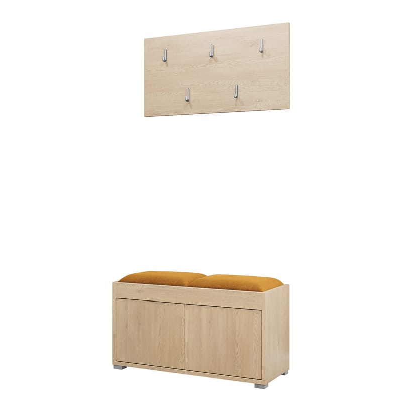 Agawal Hallmöbelset - Ruskea - Huonekalut - Kalustesetit - Eteisen kalustesetit