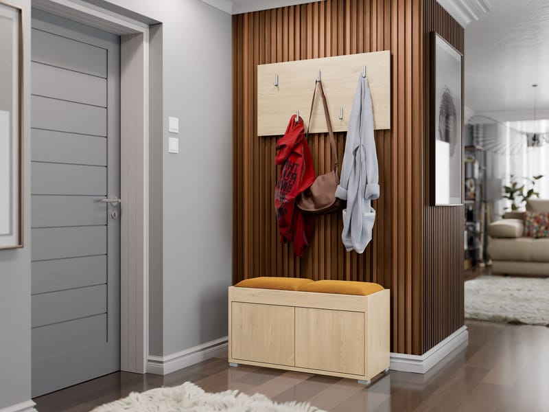 Agawal Hallmöbelset - Ruskea - Huonekalut - Kalustesetit - Eteisen kalustesetit