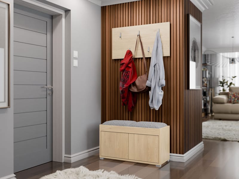 Agawal Hallmöbelset - Ruskea - Huonekalut - Kalustesetit - Eteisen kalustesetit