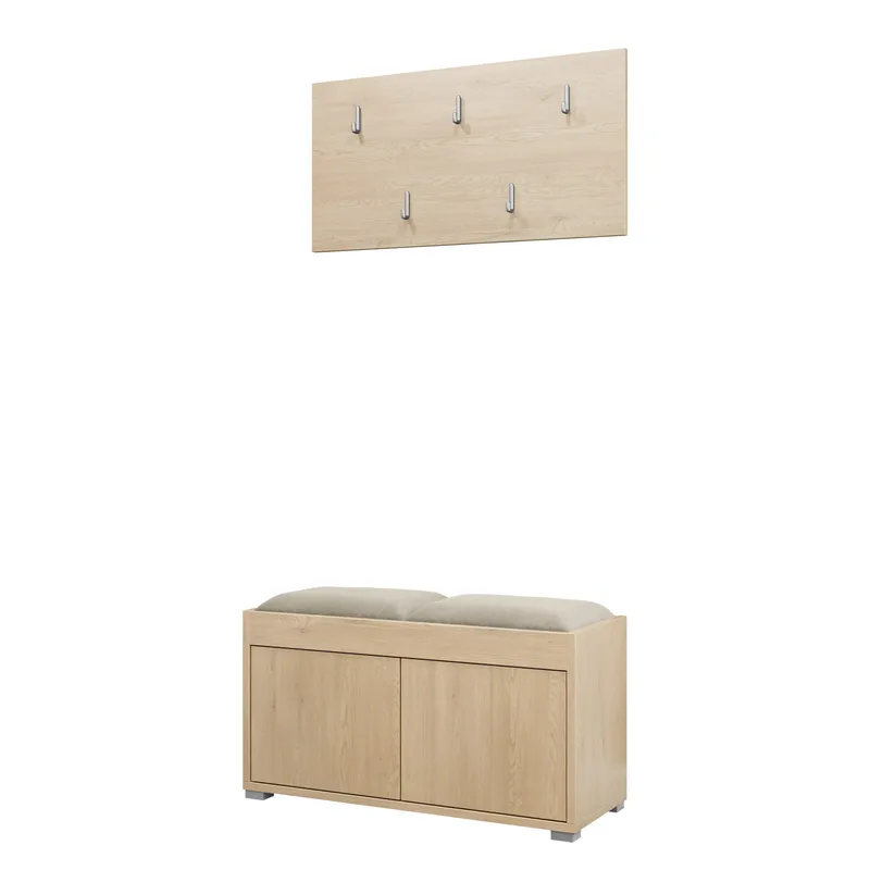 Agawal Hallmöbelset - Ruskea - Huonekalut - Kalustesetit - Eteisen kalustesetit