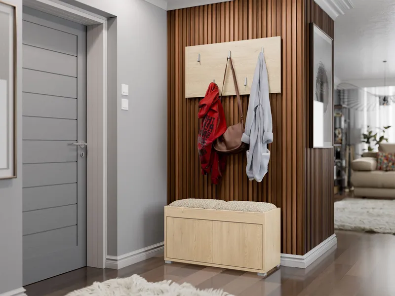 Agawal Hallmöbelset - Ruskea - Huonekalut - Kalustesetit - Eteisen kalustesetit