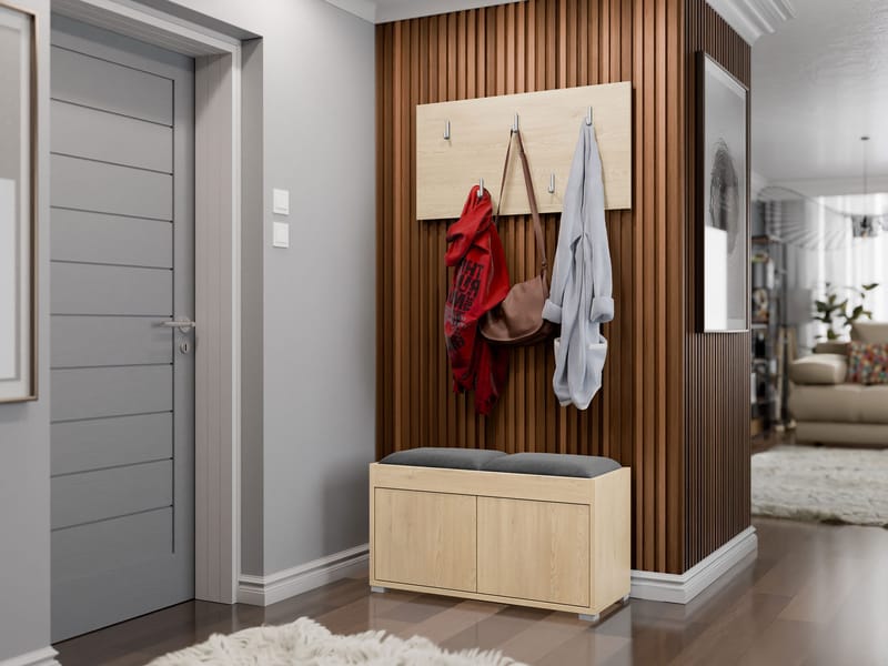 Agawal Hallmöbelset - Ruskea - Huonekalut - Kalustesetit - Eteisen kalustesetit