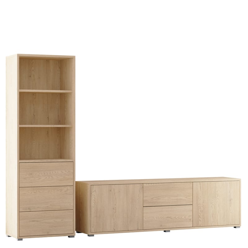 Agawal Olohuoneen kalustepaketti - Ruskea - Huonekalut - Kalustesetit - Olohuoneen kalustesetit