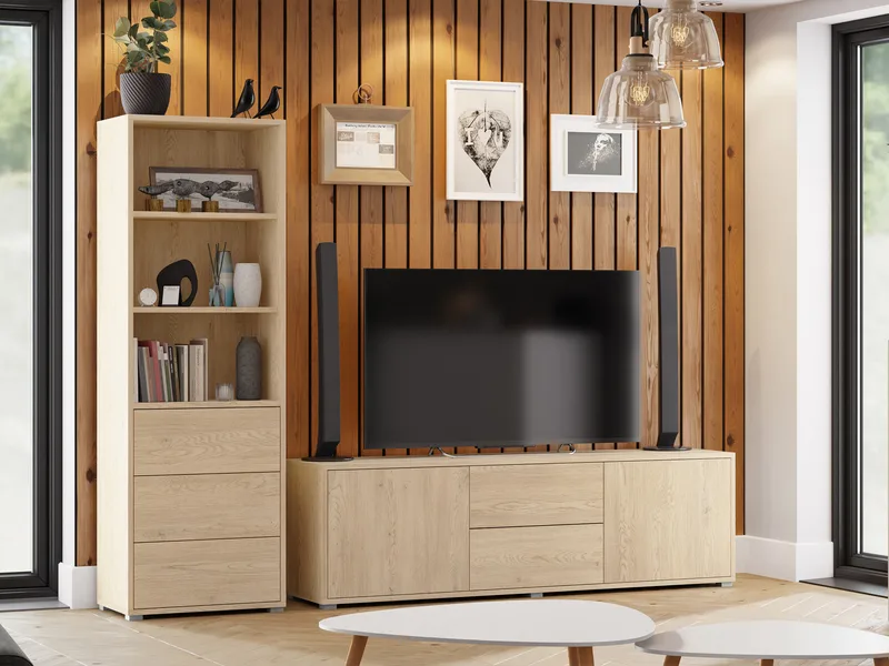 Agawal Olohuoneen kalustepaketti - Ruskea - Huonekalut - Kalustesetit - Olohuoneen kalustesetit