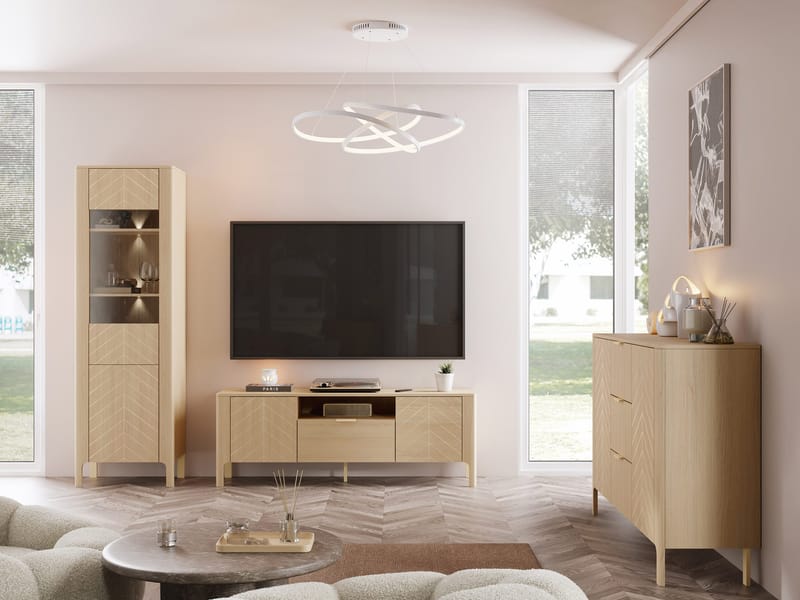 Aggarwal Olohuoneen Kalustesetti Valaistuksella - Huonekalut - Kalustesetit - Olohuoneen kalustesetit