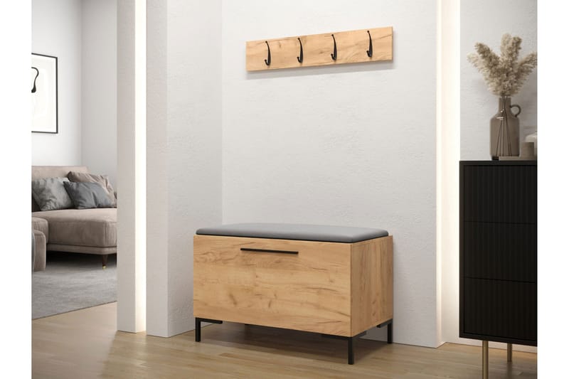 Ahsamin Hall -Huonekalusarja - Beige/Harmaa - Huonekalut - Kalustesetit - Eteisen kalustesetit