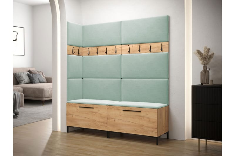 Ahsamin Hall -Huonekalusarja - Mustavalkoinen - Huonekalut - Kalustesetit - Eteisen kalustesetit