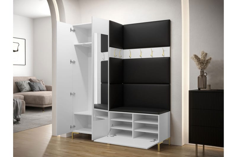 Ahsamin Hall -Huonekalusarja - Oranssi - Huonekalut - Kalustesetit - Eteisen kalustesetit