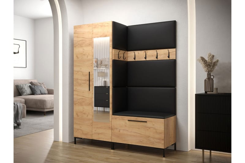 Ahsamin Hall -Huonekalusarja - Oranssi - Huonekalut - Kalustesetit - Eteisen kalustesetit