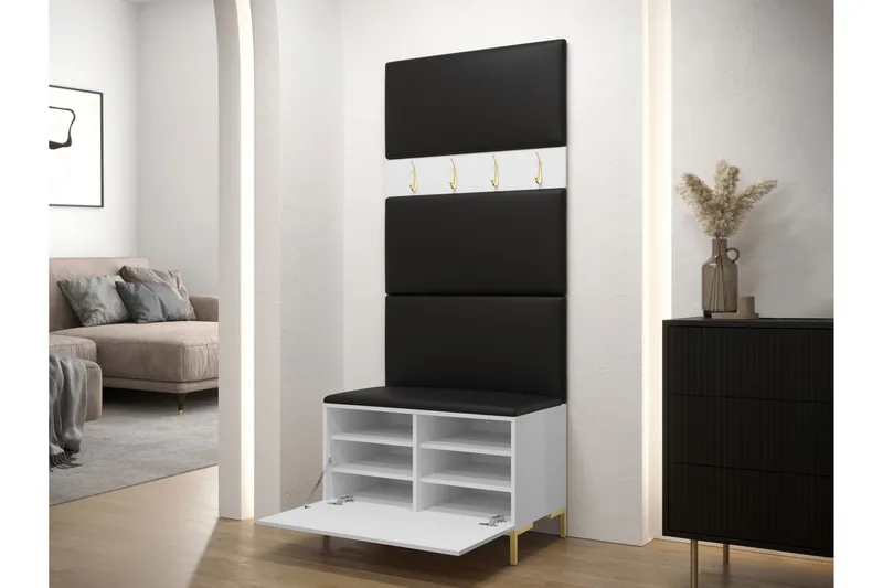 Ahsamin Hall -Huonekalusarja - Ruskea - Huonekalut - Kalustesetit - Eteisen kalustesetit