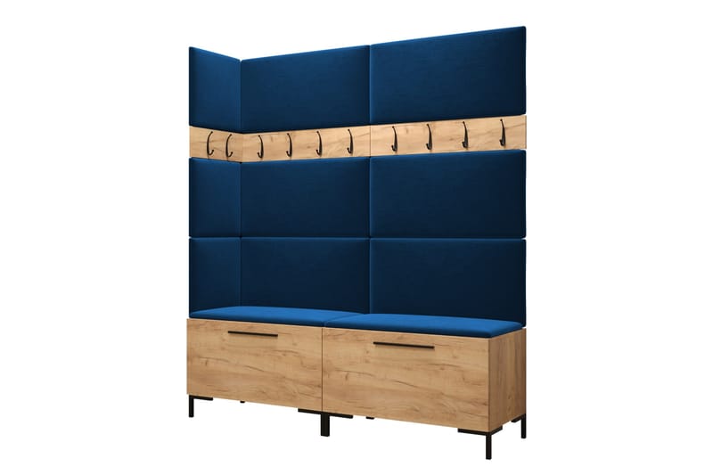 Ahsamin Hall -Huonekalusarja - Valkoinen - Huonekalut - Kalustesetit - Eteisen kalustesetit