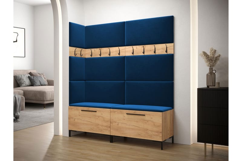 Ahsamin Hall -Huonekalusarja - Valkoinen - Huonekalut - Kalustesetit - Eteisen kalustesetit