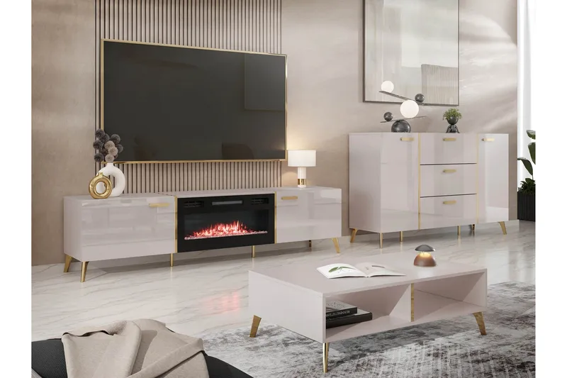 Akihiko Huonekalusetti Olohuoneeseen - Cashmere - Huonekalut - Kalustesetit - Olohuoneen kalustesetit