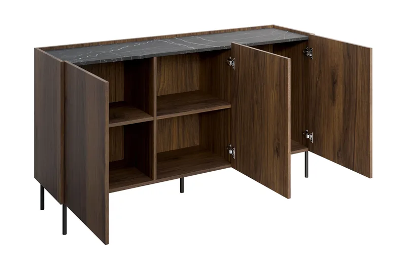 Akihito Huonekalusetti Olohuoneeseen - Ruskea - Huonekalut - Kalustesetit - Olohuoneen kalustesetit