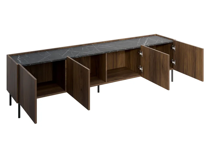 Akihito Olohuoneen kalustepaketti - Ruskea - Huonekalut - Kalustesetit - Olohuoneen kalustesetit