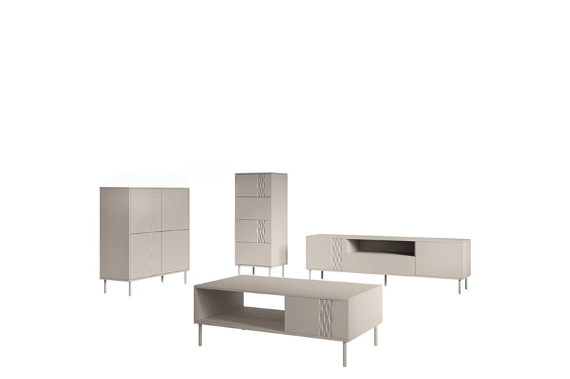 Akiko Huonekalusetti Olohuoneeseen, Beige