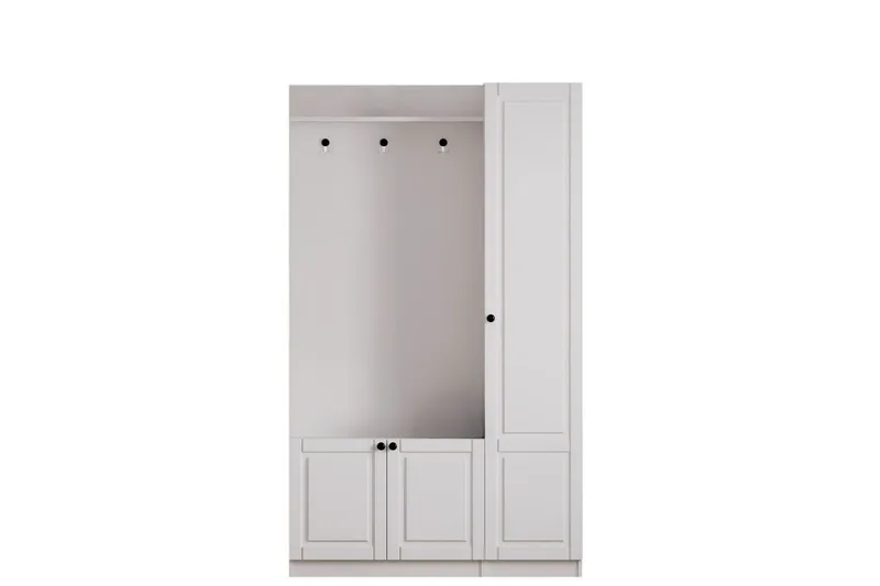 Alvric Hattuhylly 120 cm, Matta Valkoinen