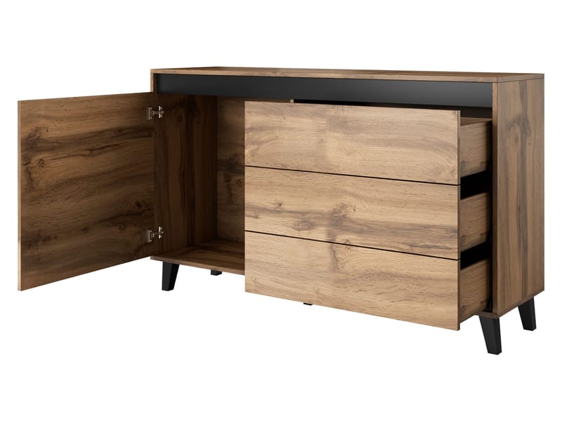 Amshyttan Olohuoneen kalustepaketti - Ruskea/Musta - Huonekalut - Kalustesetit - Olohuoneen kalustesetit