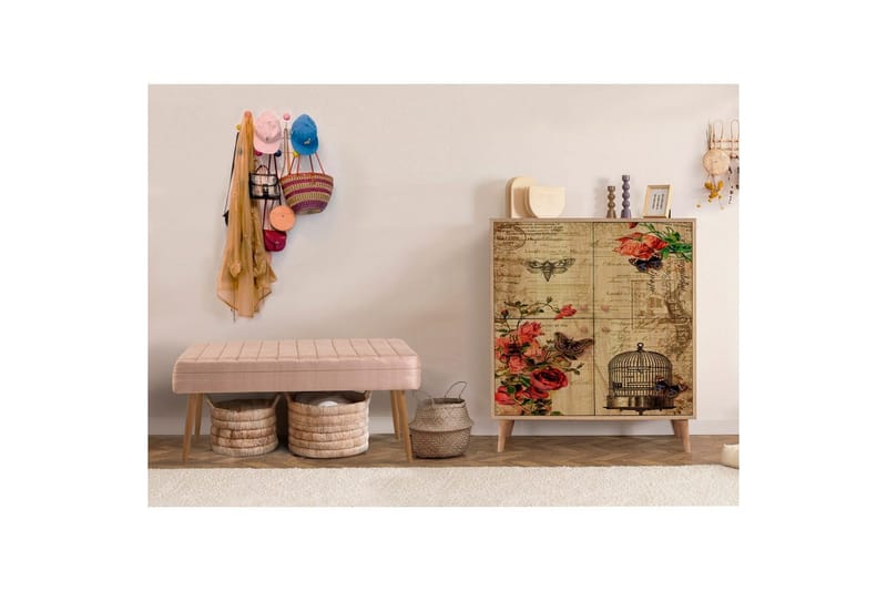 Anaya Eteiskalustesetti - Kivi - Huonekalut - Tuoli & nojatuoli - Penkki - Eteispenkki - Kenkäteline penkillä