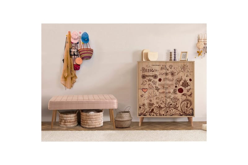 Anaya Eteiskalustesetti - Kivi - Huonekalut - Tuoli & nojatuoli - Penkki - Eteispenkki - Kenkäteline penkillä