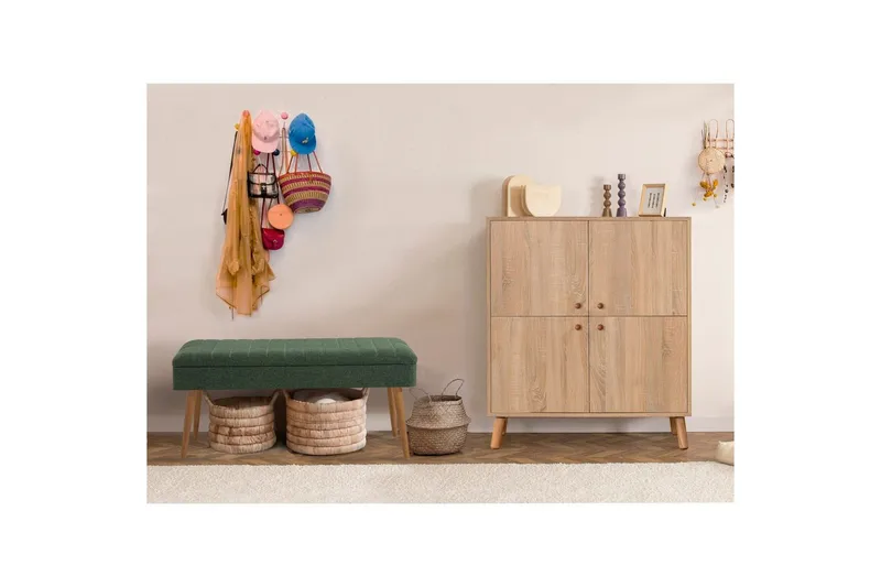 Anaya Eteiskalustesetti - Vihreä - Huonekalut - Kalustesetit - Eteisen kalustesetit