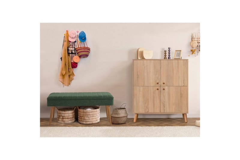 Anaya Eteiskalustesetti - Vihreä - Huonekalut - Kalustesetit - Eteisen kalustesetit