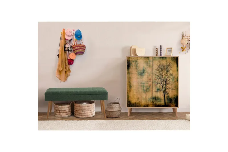 Anaya Eteiskalustesetti - Vihreä - Säilytys - Kaappi - Säilytyskaappi