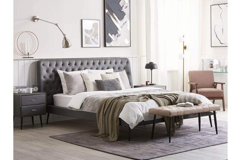 Aranne Makuuhuoneen Kalustesarja - Harmaa - Huonekalut - Kalustesetit - Makuuhuoneen kalustesetit