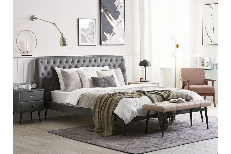 Aranne Makuuhuoneen Kalustesarja - Harmaa - Huonekalut - Kalustesetit - Makuuhuoneen kalustesetit