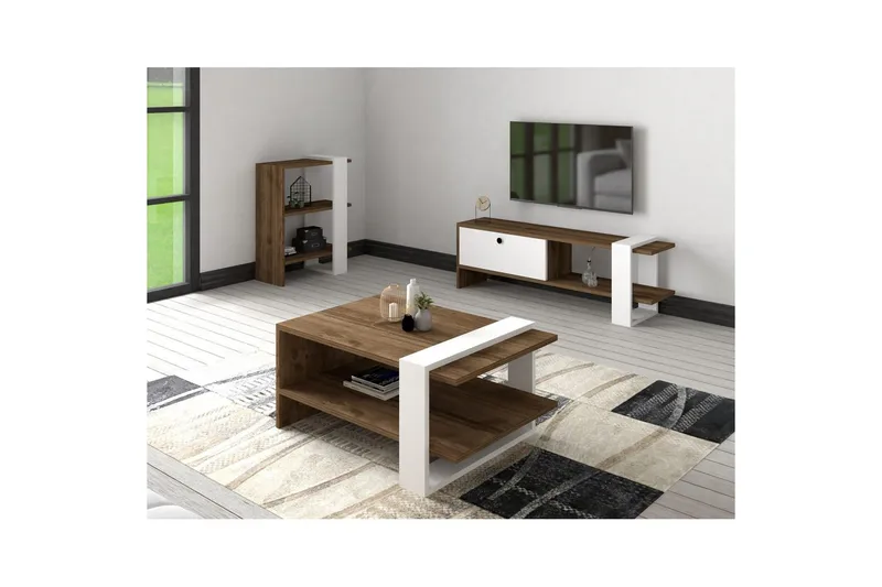 Astren Kalustesetti Olohuoneeseen - Ruskea - Huonekalut - Kalustesetit - Olohuoneen kalustesetit