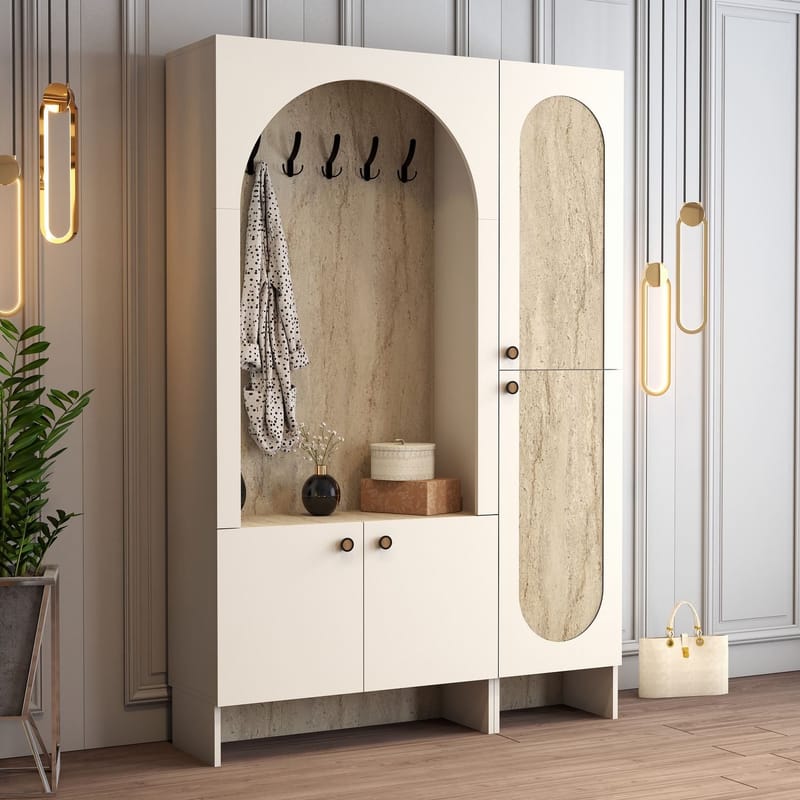 Ayleid eteiskaluste 200 cm - Huonekalut - Kalustesetit - Eteisen kalustesetit